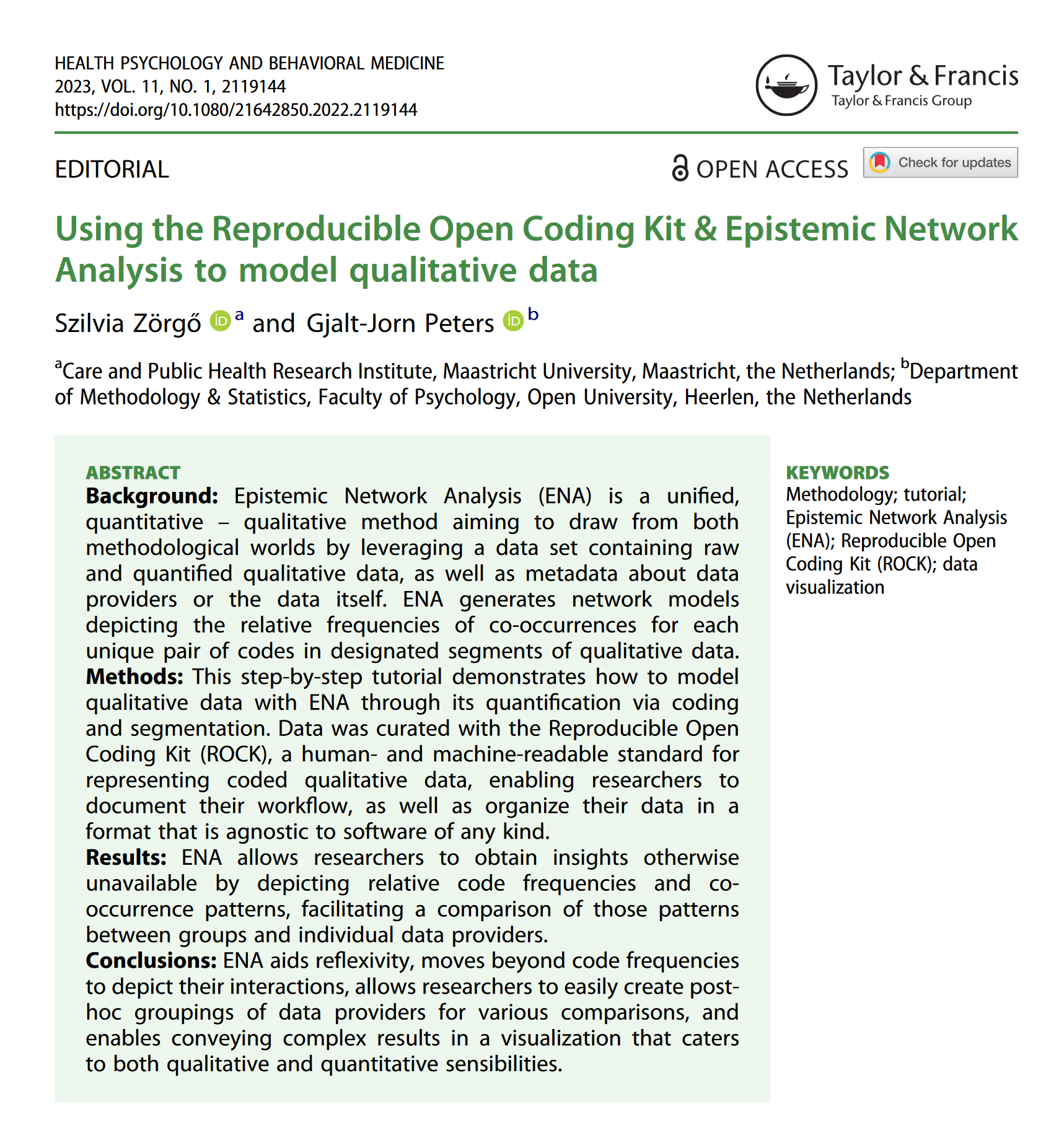 A screenshot of the front page of the article's PDF showing the title and the abstract (see doi.org/jrfb for the text)